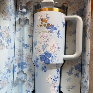Love Shack Fancy Stanley Blue Floral Tumbler NEW in package